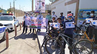 برگزاری مسابقه همایش دوچرخه سواری همیاران پلیس به مناسبت هفته ناجا + عکس