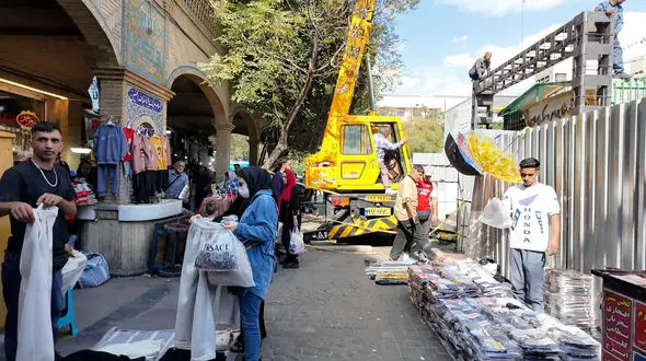 پروژه شهرداری روی زمین ماند، طلاها را آب برد! / کسبه سبزه میدان، متضرر از وعده‌های شهرداری تهران + فیلم