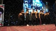 اجرای حرکات نمایشی گروه دختران آفتاب در طرقبه شاندیز