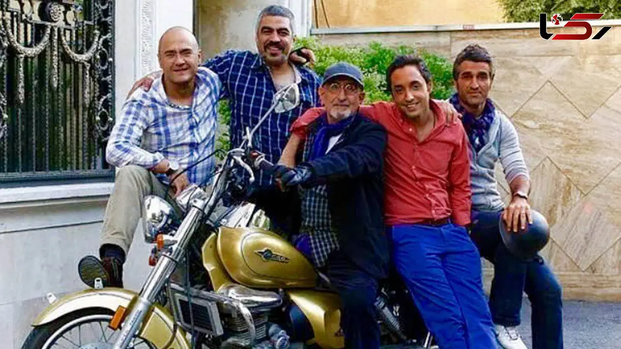 سوپراستار های سینما 5 تَرک روی موتور لوکس آقای بازیگر ! +عکس 