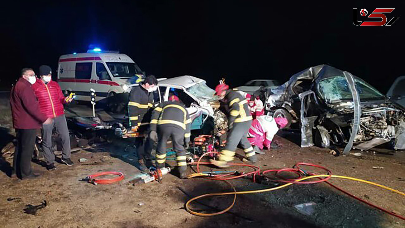 عکس از تصادف مرگبار در ارومیه که 4 نفر را به کشتن داد