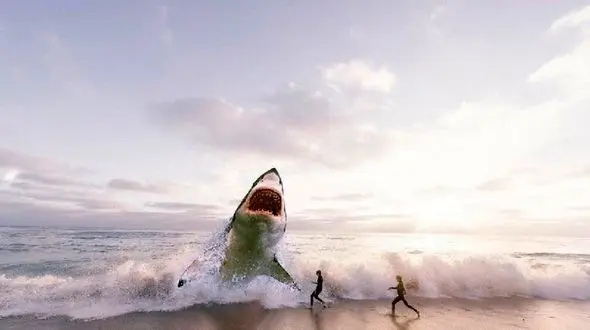 حمله وحشتناک کوسه به گردشگران 