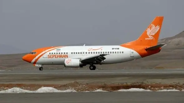 بازگشت پرواز مشهد - نجف هواپیمایی سپهران به فرودگاه امام(ره)