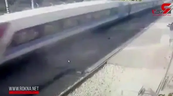 دوئل مرگبار یک زن با قطار + فیلم عجیب