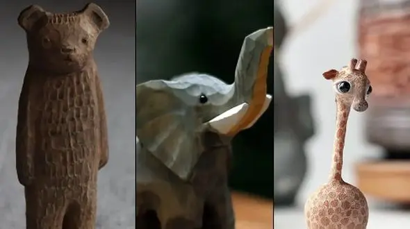 کلکسیون مجسمه‌ های چوبی مینیمال؛ جذابیت در کوچکترین جزئیات