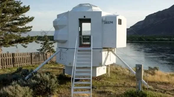 خانه ای 23 متری مجهز به امکانات/شبیه به یک فضاپیما+تصاویر