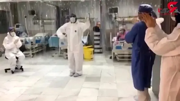 اقدام جالب پرستاران ایرانی برای بالا رفتن روحیه بیماران کرونایی در بیمارستان + فیلم