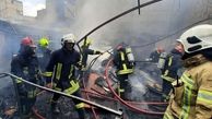 آتش  فروشگاه لوازم آرایشی و بهداشتی در اهواز را سوزاند