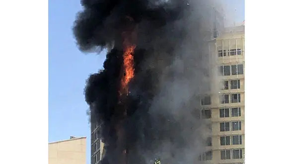 اشتعال نمای کامپوزیت، عامل آتش‌سوزی هتل مشهد بود