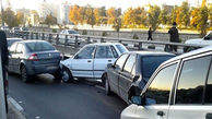 تصادف زنجیره ای در تهران به خاطر سکته راننده ریو