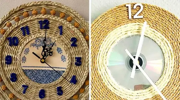 15 مدل ترند ساعت دیواری کنفی برای طراحی خاص دیوارها