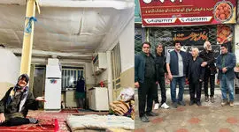 در روزهای سخت؛ حضوری دوباره در دل مرزها/ قهرمانان کشتی به دیدار خانواده شهیده زن رفتند