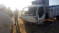 عکس تصادف وحشتناک پژو پارس با کامیون در گلستان / پژو با سرنشینانش پرس شد