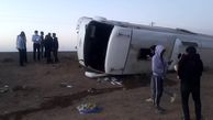 واژگونی خونین اتوبوس مسافربری با 33 زخمی / در دامغان رخ داد + عکس