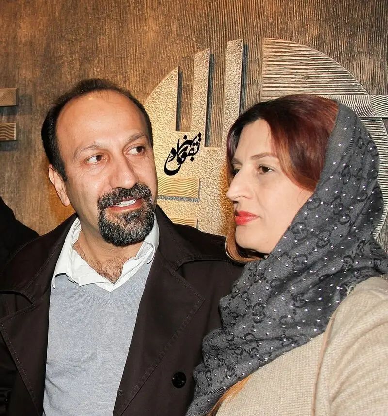 اصغر فرهادی و همسرش