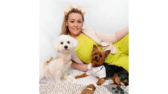 ازدواج 2 سگ انگلیسی پس از بچه دار شدنشان! + عکس