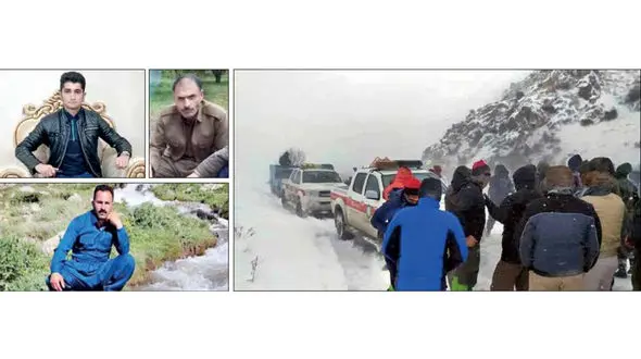 فیلم عملیات نفسگیر برای یافتن 3 کولبر گمشده/ برف شدید امان نمی دهد