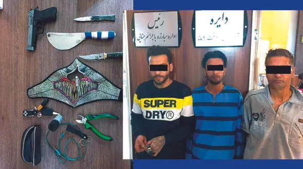 بازداشت خون آشام خیابان های مشهد / رییس باند دو گوشواره داشت! + عکس