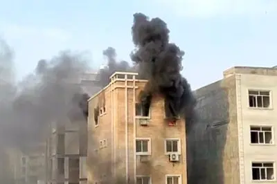 فیلم / دومین آتش‌سوزی در بندرعباس  در 48 ساعت گذشته/ مردم نگران نباشند 