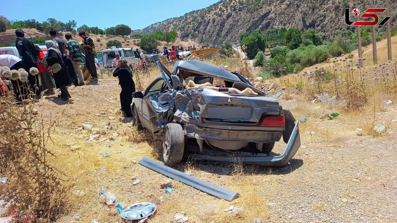 تریلی 12 ماشین را در جاده یاسوج درهم کوبید / 19 زن و مرد و کودک مرگ را به چشم دیدند