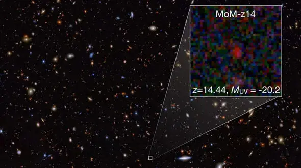 تلسکوپ جیمز وب و کشف کهکشان 280 میلیون ساله پس از بیگ بنگ