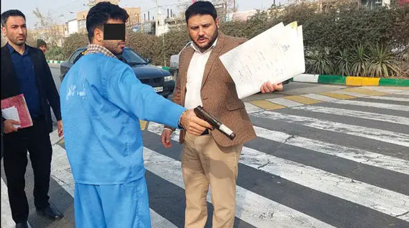 شلیک های گانگستری پسر جوان در قرار با زن خائن / شوهر و برادرشوهر غیرتی گلوله باران شدند + عکس