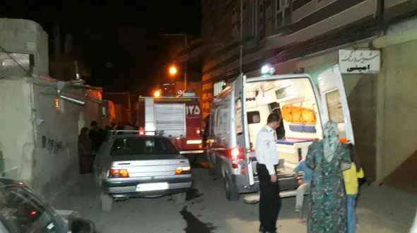 آتش سوزی شبانه در محله بهارستان بالا +تصاویر
