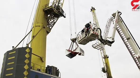 فیلم دلخراش صحنه مرگ فرزاد سالاری با جرثقیل 140 تنی / در بندرعباس رخ داد