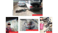 عکس جنازه دزد مشهدی که با گلوله کشته شد/ شلیک پلیس به پهلو و جمجمه دزدان فراری 