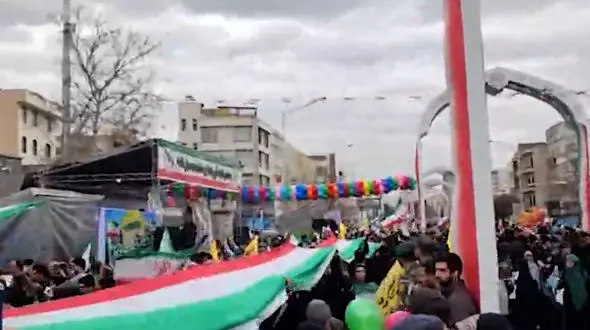 فیلم / راهپیمایی ۲۲ بهمن در تهران