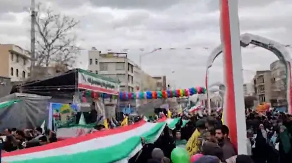 فیلم / راهپیمایی ۲۲ بهمن در تهران