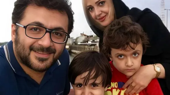 عکس های جگرسوز گریه های  همسر و پسر تپلوی شهرام عبدلی در روز تشییع پیکرش/ چه زود رفتی و یتیم شدم من بابا ... /  روحش شاد