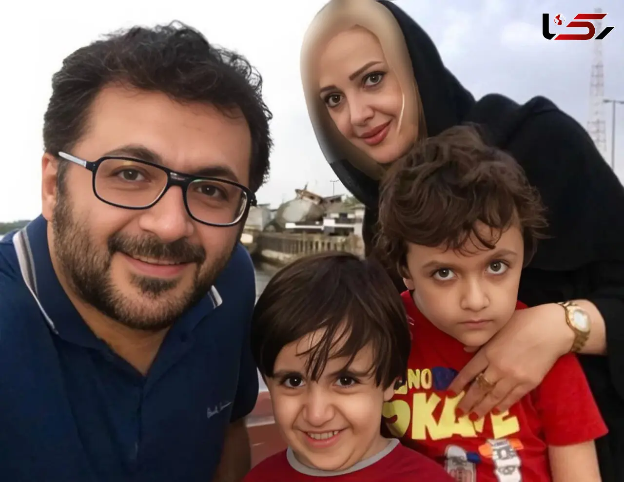 عکس های جگرسوز گریه های  همسر و پسر تپلوی شهرام عبدلی در روز تشییع پیکرش/ چه زود رفتی و یتیم شدم من بابا ... /  روحش شاد