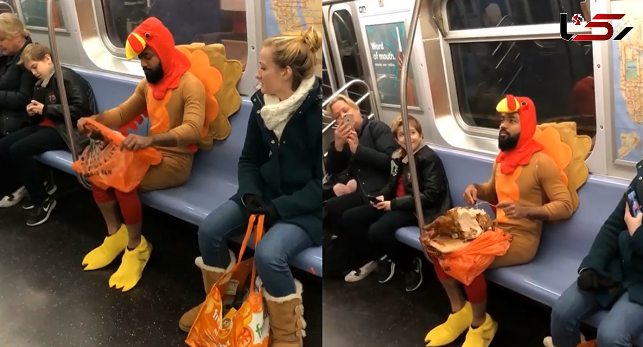 شگرگذاری عجیب این مرد در مترو+عکس