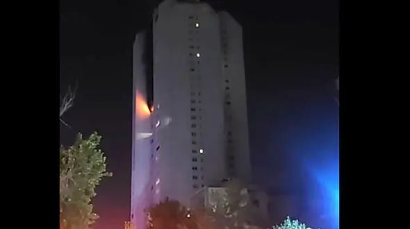 آتش‌سوزی شامگاه امروز در برج آسمان فرمانیه