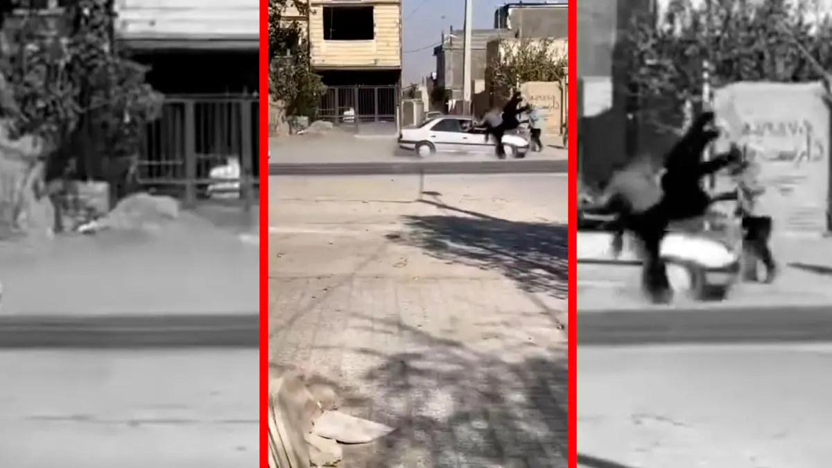 فیلم وحشتناک از کوبیدن یک پژو به گروهی مرد و زن در نوبهار مشهد / مهریه یک زن فاجعه به بار آورد