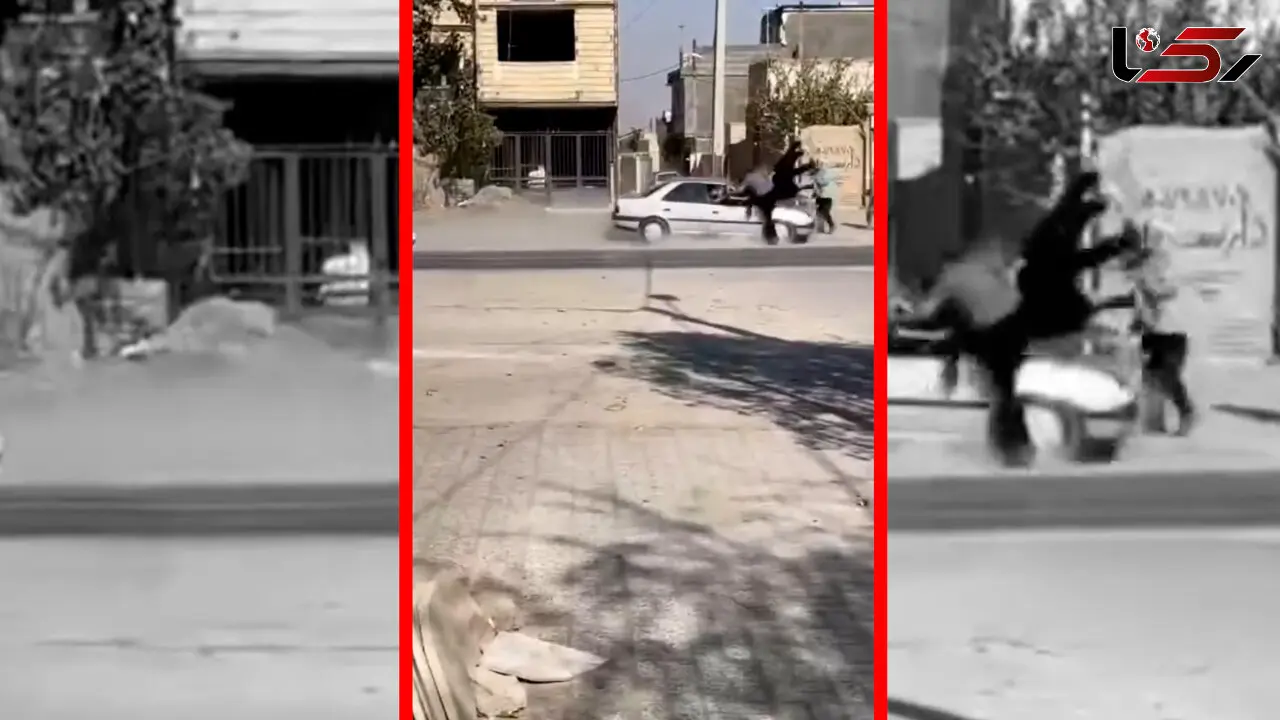 فیلم وحشتناک از کوبیدن یک پژو به گروهی مرد و زن در نوبهار مشهد / مهریه یک زن فاجعه به بار آورد