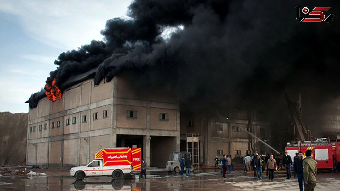 آتش سوزی در کارخانه قارچ شهرکرد + جزئیات