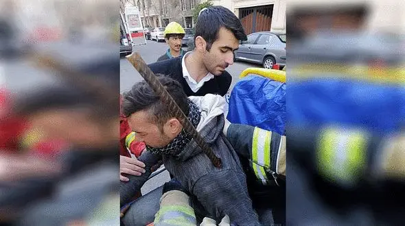 تصویر دلخراش از فرو رفتن میلگرد در بدن پسر جوان تهرانی+ عکس های وحشتناک