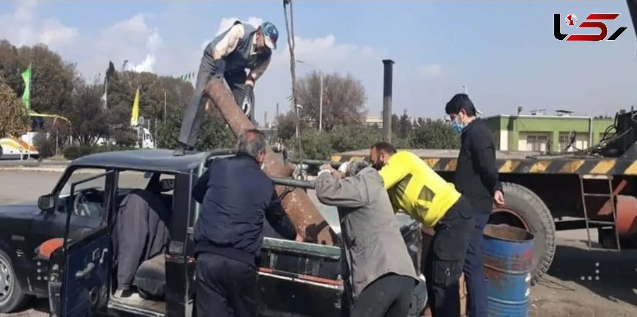 توپ دوران صفوی‌ رو به عنوان ضایعاتی فرستاده بودن ذوب آهن اصفهان!