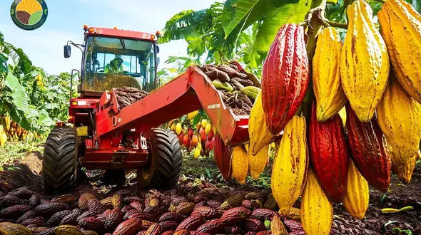 باورنکردنی! روش برداشت کاکائو و رازهای تولید شکلات در کارخانه + فیلم