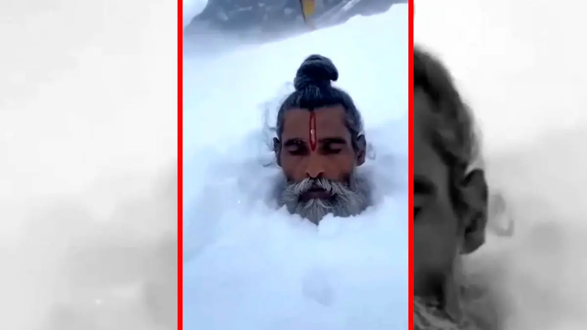 فیلم مرتاض هندی در شرایط سخت کوهستانی