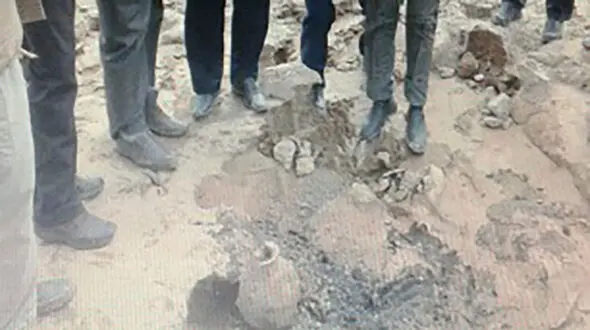سیل زیر خاکی های گورستان ریگان را درآورد