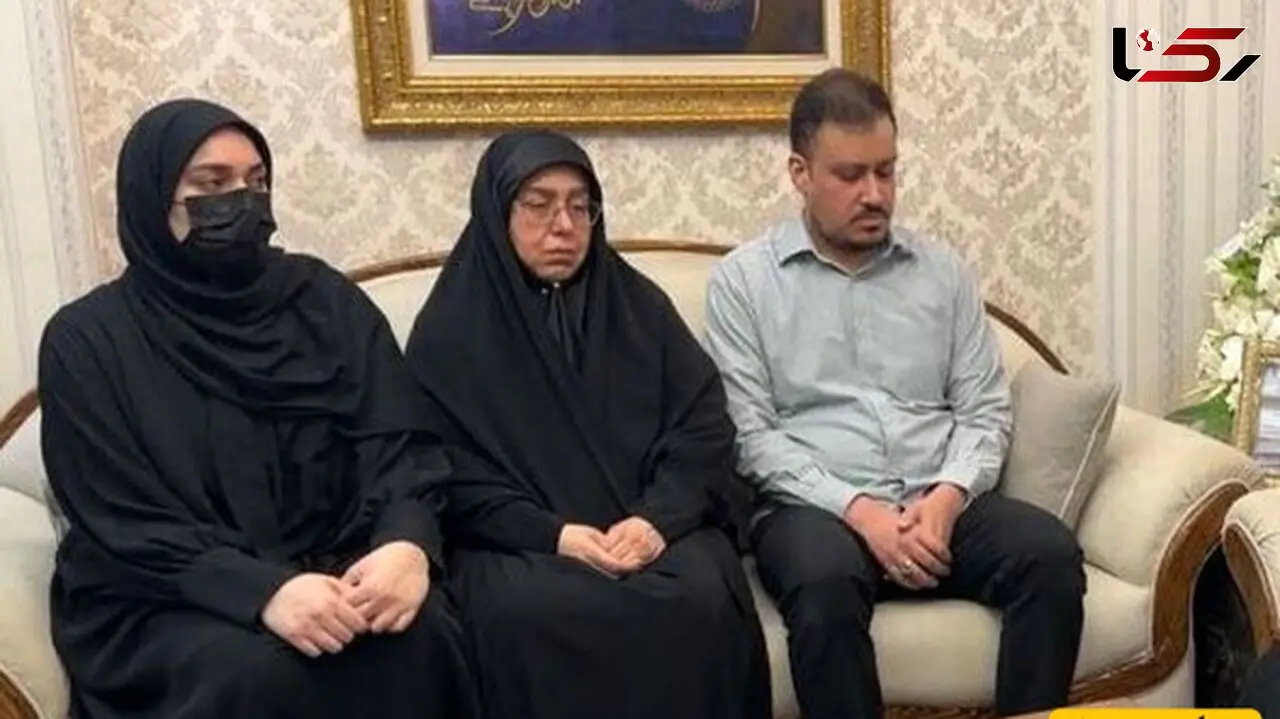 تصاویر غمناک همسر و پسر شهید امیرعبداللهیان / قصه‌ای از غم و فراغ