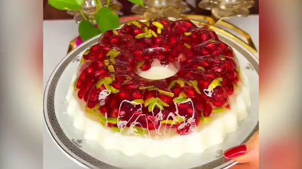 پاناکوتا انار دسر مخصوص شب یلدا + فیلم