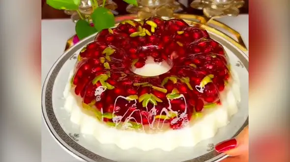 پاناکوتا انار دسر مخصوص شب یلدا + فیلم