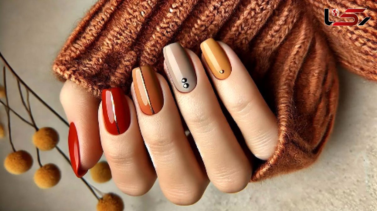 جدیدترین مدل‌ های ناخن پاییزی هنری و مینیمال برای استایلی متفاوت