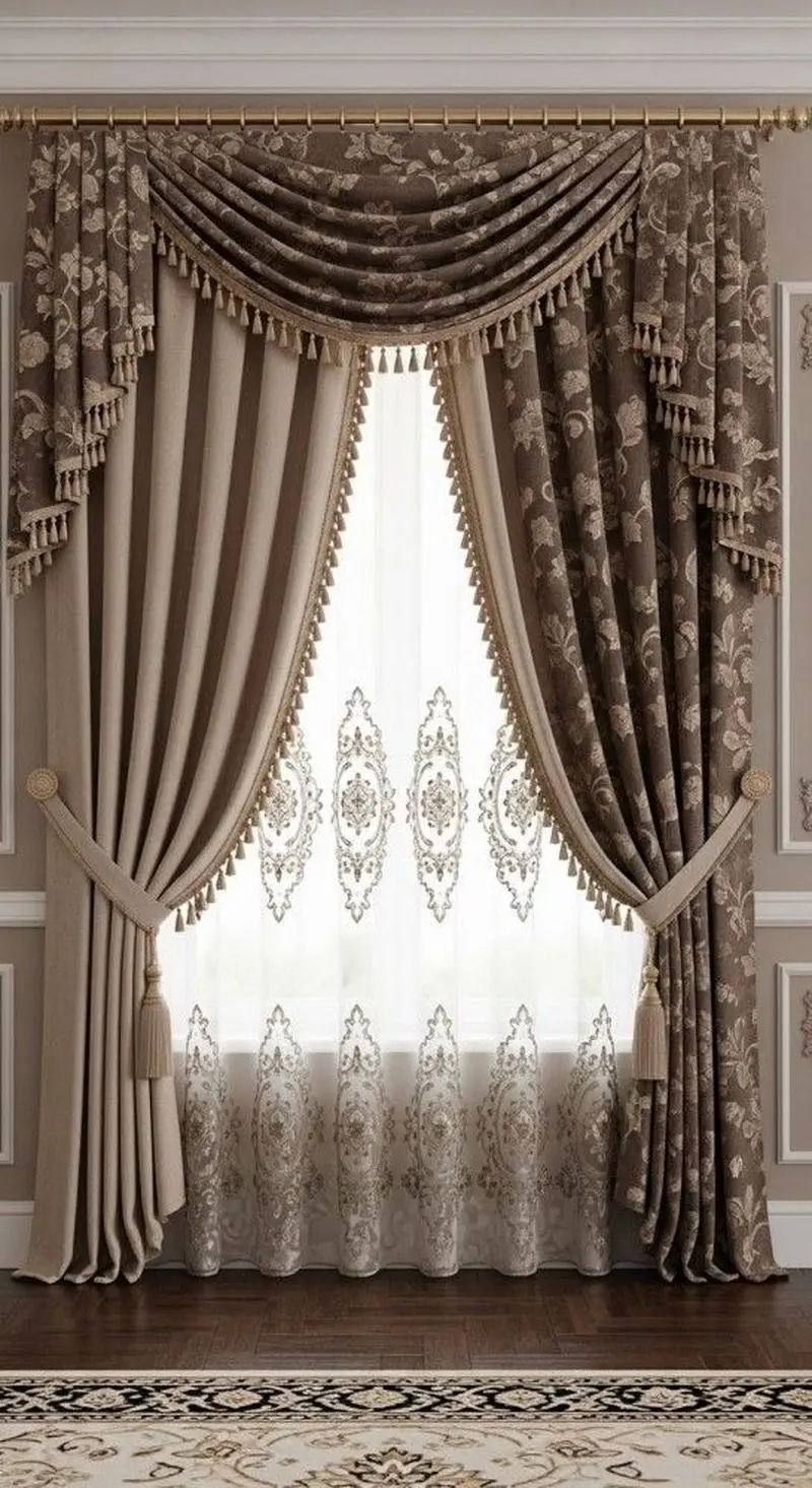 مدل پرده سلطنتی نوروز ۱۴۰۵ | جدیدترین و لوکس ترین مدل پرده سلطنتی از پذیرایی تا اتاق خواب برای نوروز ۱۴۰۵ که عروس های شیک پسند ازش کلی ایده میگیرن!