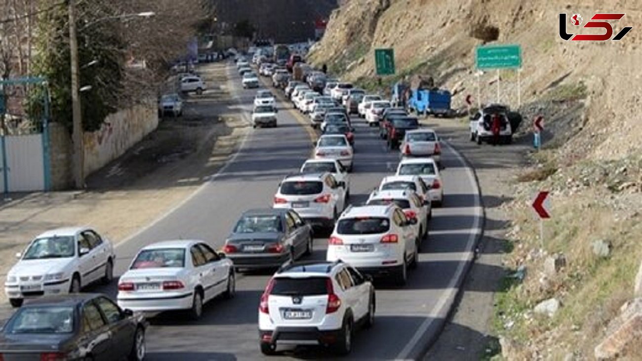 ترافیک در محورهای هراز و چالوس سنگین است