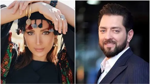 عکس اروپایی مینا مختاری در خارج کشور / همسر بهرام رادان خود را خارجی فرض می کند !